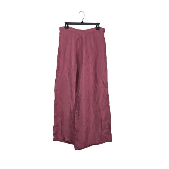 Athleta Calm Cool Lounging Wide Leg Satin Womens Pants Size Large 100% Cupro - Picture 2 of 9
